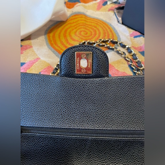 SOLD- 💕Chanel medium double flap caviar leather💕 - Picture 5 of 16